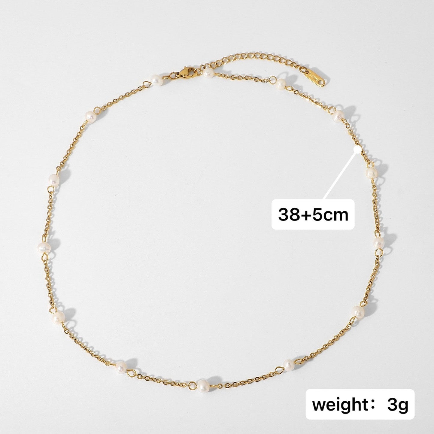 Handgemaakte vintage Parel Ketting