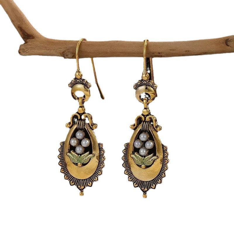 Prachtige Parel Oorbel met unieke stijl