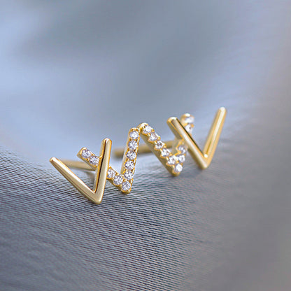 Romantische Zilveren Oorbel voor speciale momenten