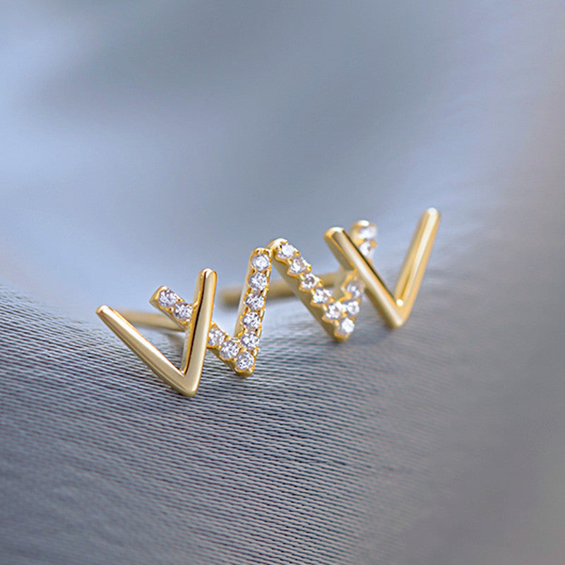 Romantische Zilveren Oorbel voor speciale momenten