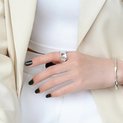 Handgemaakte vintage Gouden Ring