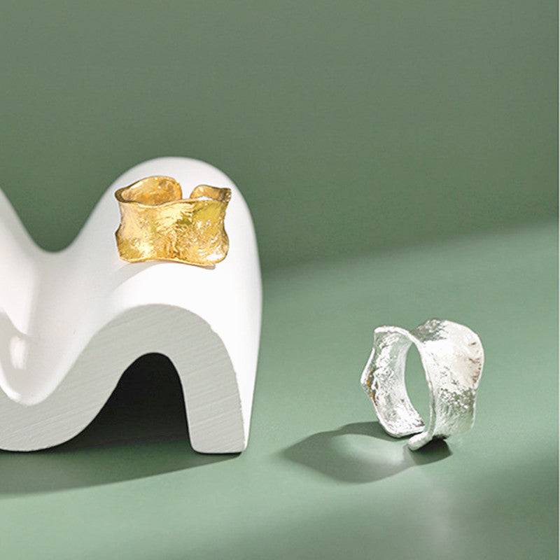 Handgemaakte vintage Gouden Ring