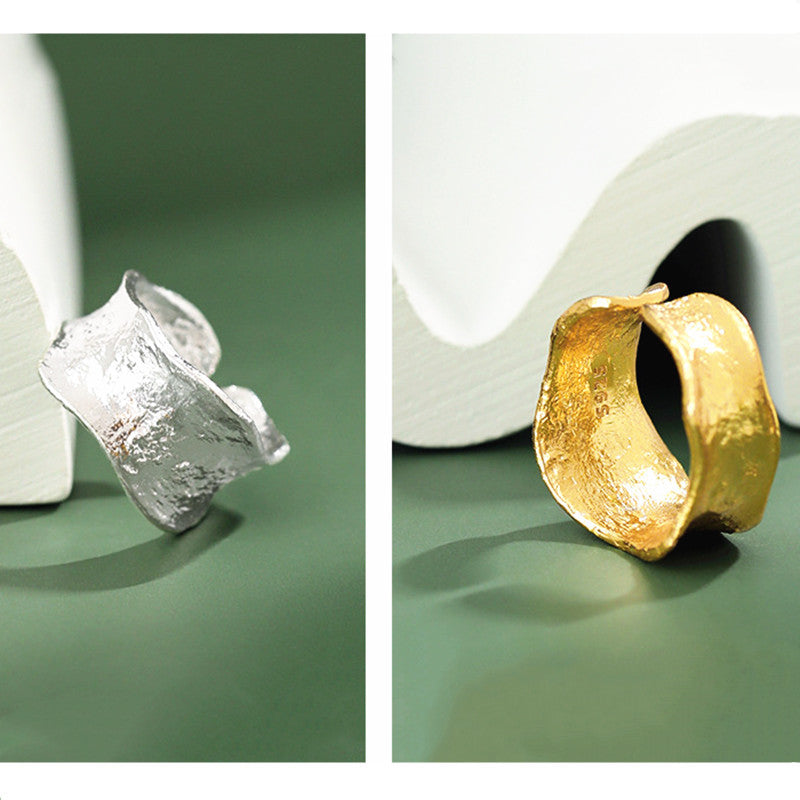 Handgemaakte vintage Gouden Ring