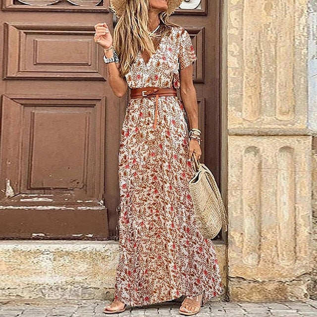 LD | Boho maxi jurk met split