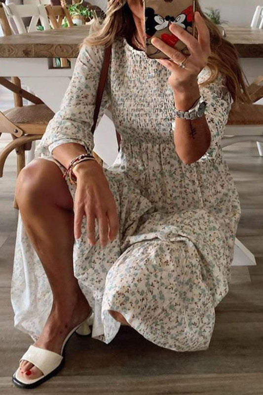 LD | Anna - Modieuze patchwork jurken met O-hals en A-lijn