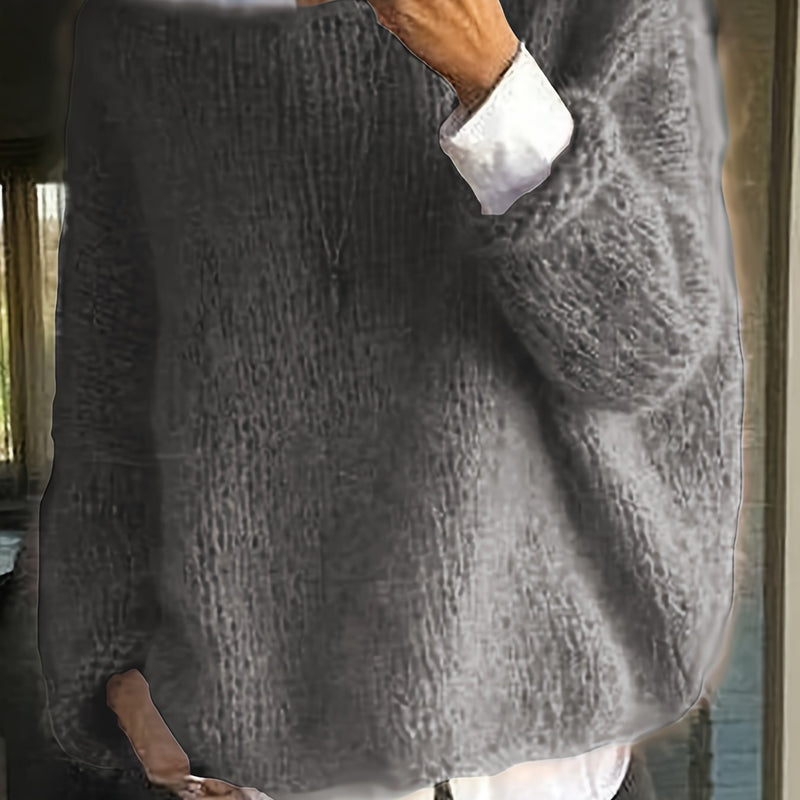 LD | Knusse oversized gebreide trui