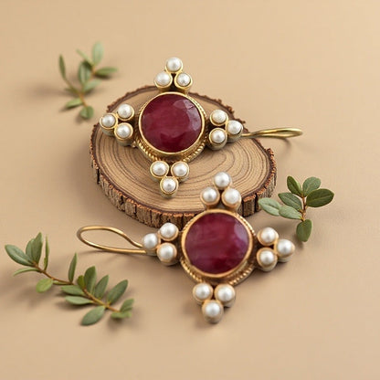 Prachtige Parel Oorbel met unieke stijl