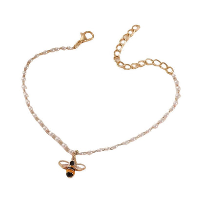 Handgemaakte vintage Parel Ketting