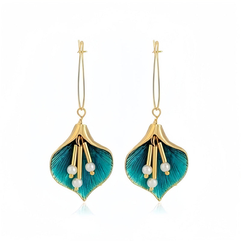 Prachtige Parel Oorbel met unieke stijl