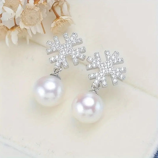 Prachtige Parel Oorbel met unieke stijl