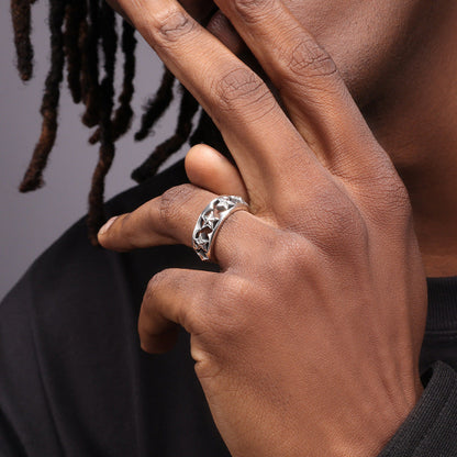 Klassieke Zilveren Ring met tijdloze uitstraling