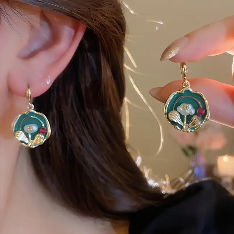 Delicaat ambachtelijke Parel Oorbel