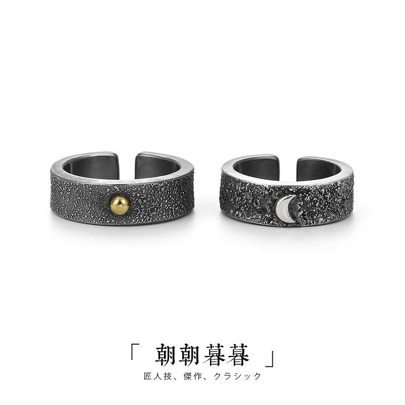 Handgemaakte vintage Zilveren Ring