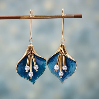 Prachtige Parel Oorbel met unieke stijl