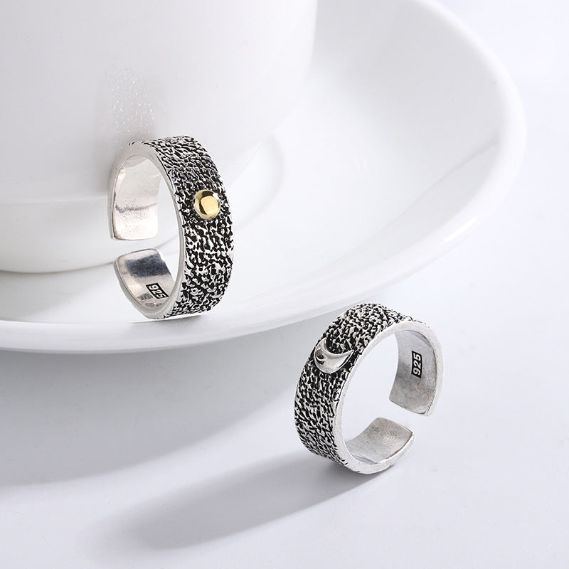 Handgemaakte vintage Zilveren Ring