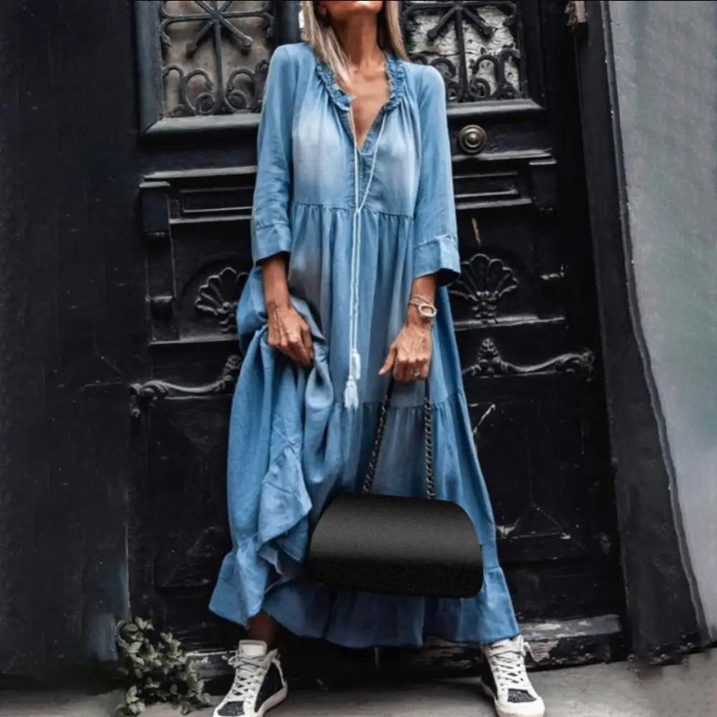 LD | Denim maxi jurk