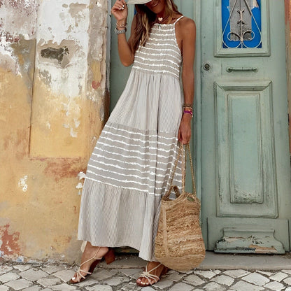 LD Lavigne - Beige maxi jurk