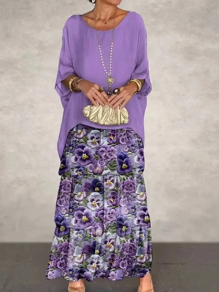 LD | Losse gelaagde maxi jurk