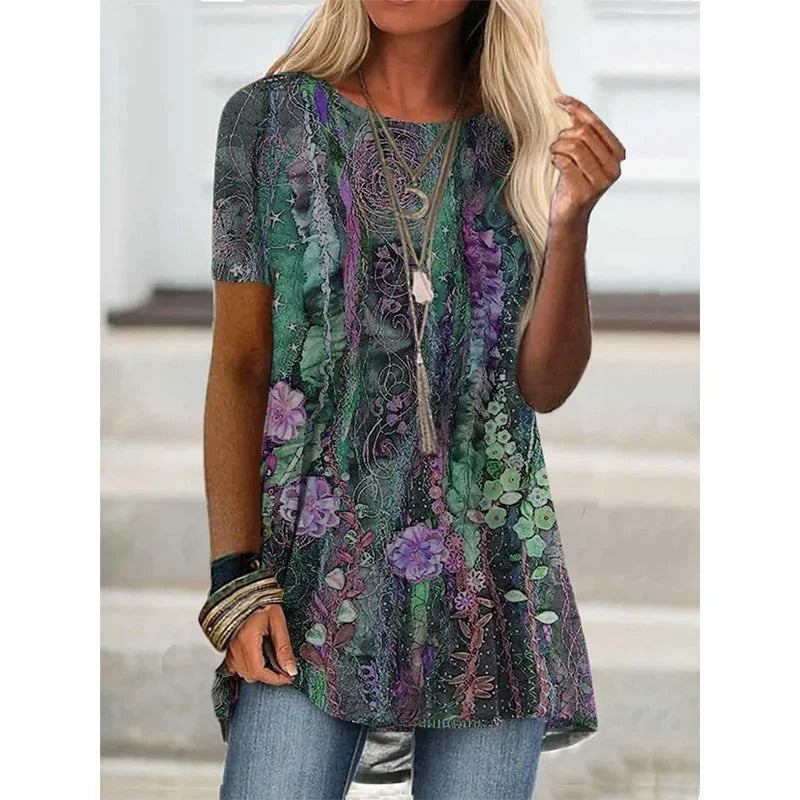 LD | Boho-geïnspireerd shirt met print