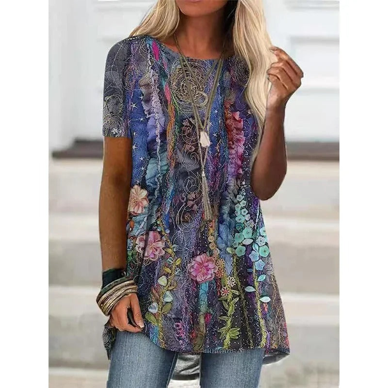 LD | Boho-geïnspireerd shirt met print